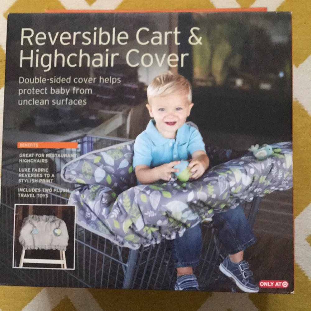 NWT reversible cart and high chair cover